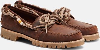 Golden Goose Cruise beaded suede boat shoes