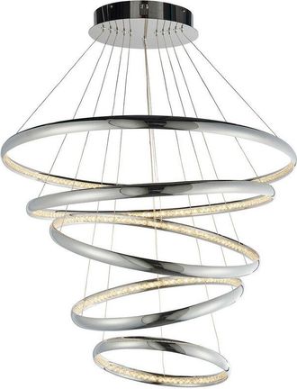Endon Lighting Ozias - led Ceiling Pendant Chrome Plate & Clear Crystal Glass - Endon