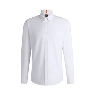 HUGO BOSS Overhemden, Heren, Wit, XL, Stijlvolle Shirt voor Mannen