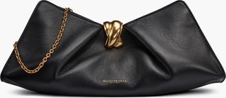 DKNY Cashmere Clutch in Black/gold at Nordstrom
