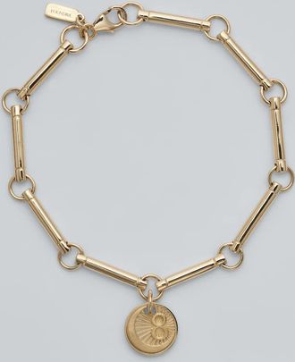 Foundrae Karma 18kt yellow gold chain bracelet