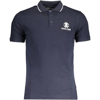 Roberto Cavalli Men Regular Fit Polo T-Shirt In Blue