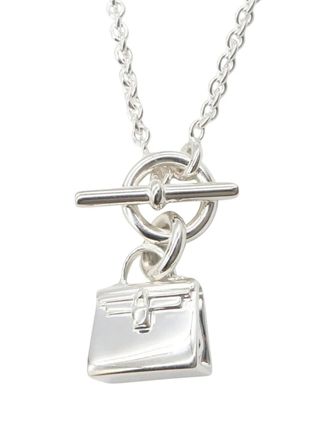 Herm&egrave;s 2010-2025 Sterling Silver Amulettes Kelly Pendant necklace - women - Silver - One Size