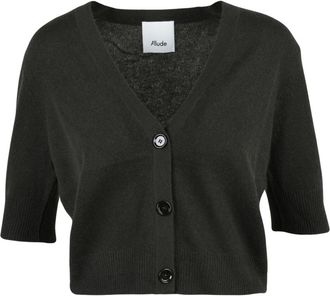 Allude Polo in maglia - Dames - Vesten - Groen - S - Kasjmier - Truien & Vesten