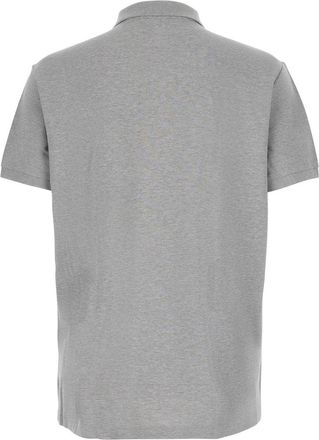 Polo Ralph Lauren Mens Polo Shirt Custom Fit Grey Cotton T-Shirts And Polos