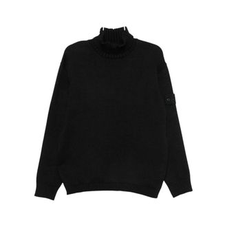 Stone Island Heren, Truien, Zwart, Maat: XL Wol