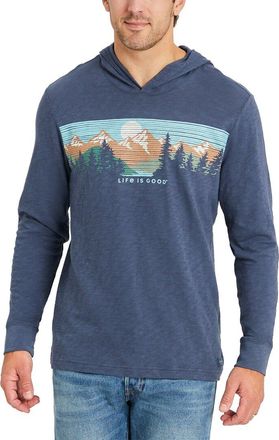 Life is good Hooded Slub T-Shirt