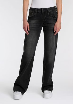 Herrlicher Straight-Jeans HERRLICHER Prime New Denim Black Light, Damen, Gr. 29, L&auml;nge 32, crow, Denim/Jeans, Obermaterial: 98% Baumwolle, 2% Elasthan, straight 