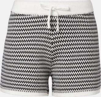 Varley Villiers chevron cotton shorts