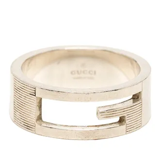 Gucci Silver 925 Band Ring (Pre-Owned)