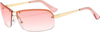 Generic Mens And Womens Vacation Driving Sunglasses Outdoor Commuter Sports Sun Glasses(Pink)