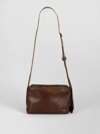 Uma Wang leather shoulder bag adjustable strap