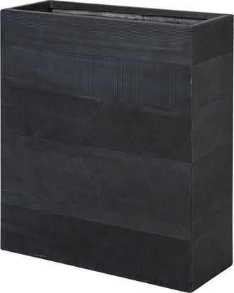 Beliani Beliani - Maceta De Mezcla De Arcilla Negro 80 X 30 Cm Fibra Interior Exterior Thimena