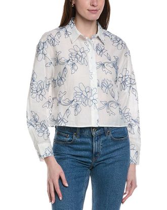 Ellen Tracy Allover Embroidered Top