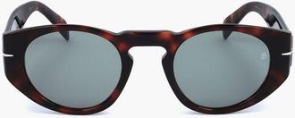 David Beckham Tortoiseshell Patterned Sunglasses with Oval Lenses size Unica