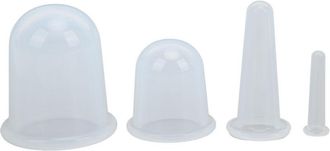 OEM Set De 4 Ventosas De Silicona Para Terapia De Vac&iacute;o, Anticelul&iacute;tica Y Alisadora Facial