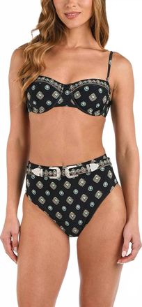 L'agence Alexandra Structured Bra Bikini Top In Black