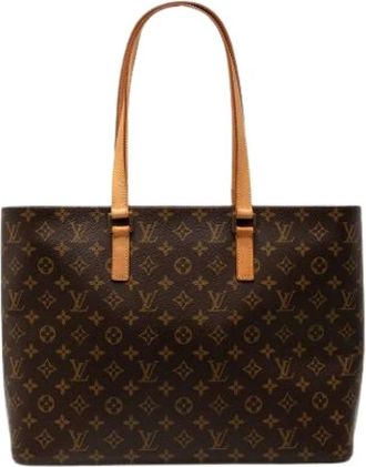 Louis Vuitton Pre-owned Tote Bags, female, Brown, Size: ONE SIZE Pre-owned Luco Tote Bag