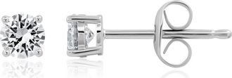 Crislu Brilliant Cubic Zirconia Stud Earrings in Pure Platinum/Clear Stone at Nordstrom