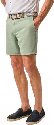 Johnnie-O Melrose Cotton Linen Short In Blue Surf