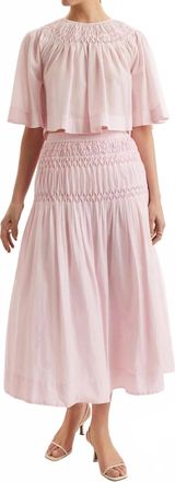 Merlette Sanjh Bell Sleeves Top In Lotus