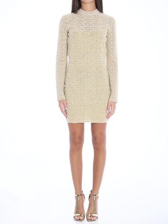 Balmain Pb Labyrinth Monogram Dress
