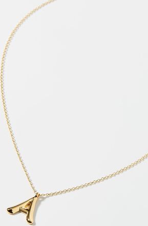 Simons Womens Golden letter necklace