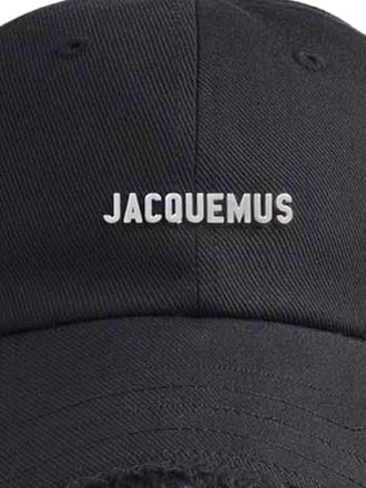 Jacquemus Logo-Embroidered Baseball Cap - Black