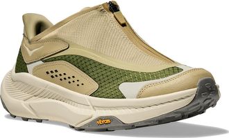 Hoka One One Project Transport Zip Sneaker in Eggshell /Sedge Green at Nordstrom, Size 10.5