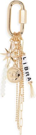 Chelsea28 Zodiac Bead Bag Charm in Libra- White Multi- Gold at Nordstrom