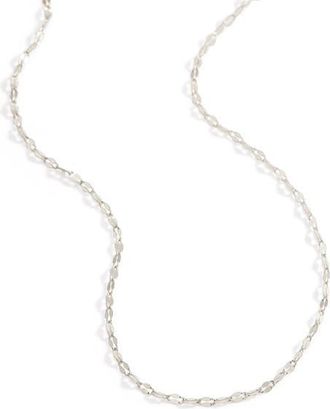 Mint & Lily Petal Chain Necklace in 925 Sterling Silver at Nordstrom