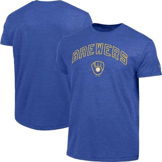 Champion Mens Champion Royal Milwaukee Brewers Cooperstown Wordmark Lockup Tri-Blend T-Shirt at Nordstrom, Size X-Large