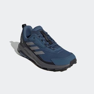 ADIDAS TERREX Wanderschuh ADIDAS TERREX TERREX ANYLANDER, Herren, Gr. 41, blau (wonder steel, grau three, core schwarz), Textil, Schuhe Wanderschuh