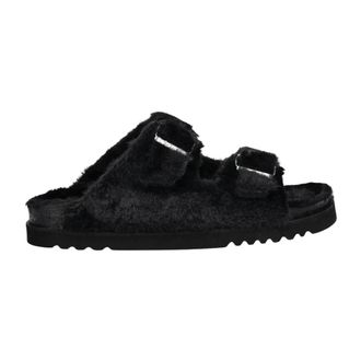 Scholl Schoenen, Dames, Zwart, 38 EU, Leer, Belle Slippers
