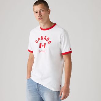 Levi's Canada Ringer Tee - Mens - XL - White