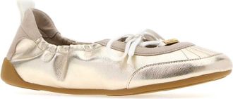 Chlo&eacute; Womens Kick Ballet Flat Gold Ovine Leather