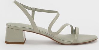 Charles & Keith Arden Wavy Slingback Sandals