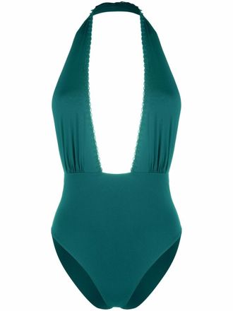 La Perla Costume intero con scollo allamericana - Verde