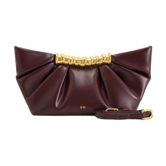 JW PEI Leia Pleated Clutch - female - JW PEI - Clutches - Red - ONE SIZE - Bags