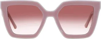 Longchamp Pink Gradient Irregular Ladies Sunglasses LO792S 610 53