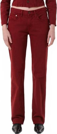 A Gold E Low Rise Slim Fit Jeans In Brick