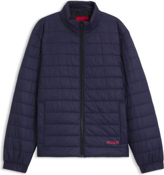 HUGO BOSS Lightweight water-repellent jacket with red logo