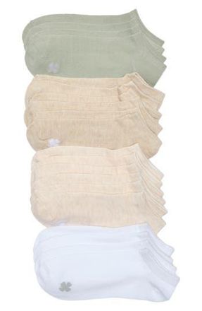 Lucky Brand 10-Pack Basic Heathered No Show Socks in Oatmeal Heather at Nordstrom Rack, Size 9/11