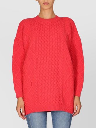 Stella McCartney cable knit crew neck sweater