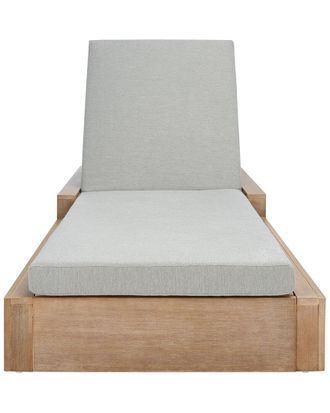 Safavieh Couture Lanai Wooden Chaise Lounge Chair