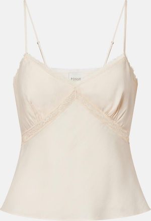 Poss&eacute; Perla lace-trimmed camisole