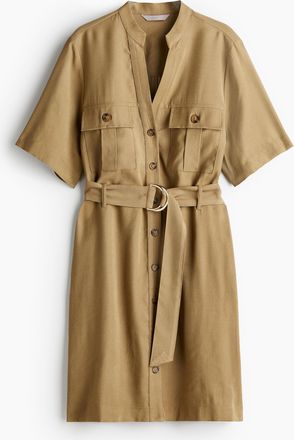 H&M Cargokleid mit Gürtel - Beige