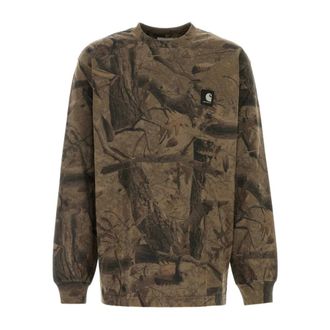 Carhartt Work in Progress Camiseta L/S Feather Tree - Tops - Hombre - Multicolor - M