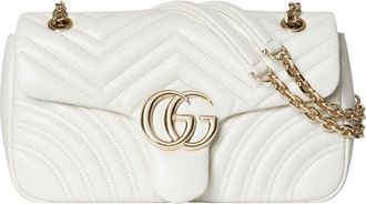 Gucci (WMNS) Gucci GG Marmont Medium Shoulder Bag White 837267-AAE38-9050