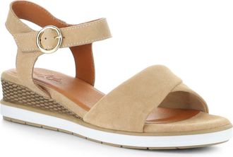 Bos. & Co. Avon Platform Wedge Sandal in Almondine at Nordstrom, Size 10-10.5Us